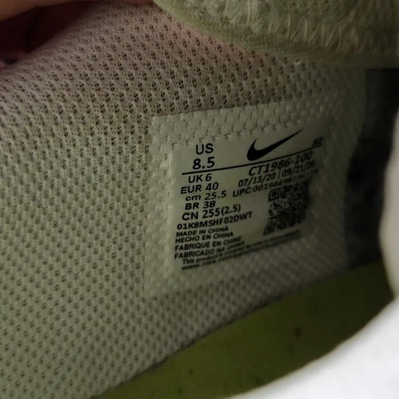 Nike Air Force 1 Crater Summit White Sneakers Shoes Womens Size 8.5 - CT1986-100 - Picture 6 of 7